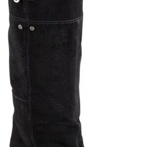 SOREL Toronto Black Suede Nubuck Knee High Boots NWOB